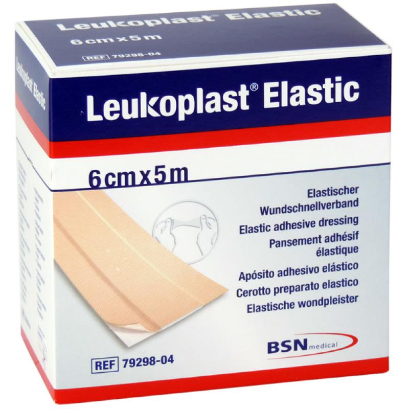 BSN medical - Wondpleister op rol -- Leukoplast Elastic- 6cm x 5m