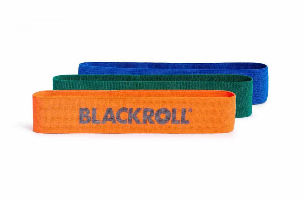 blackroll loop band set (oranje, groen, blauw)