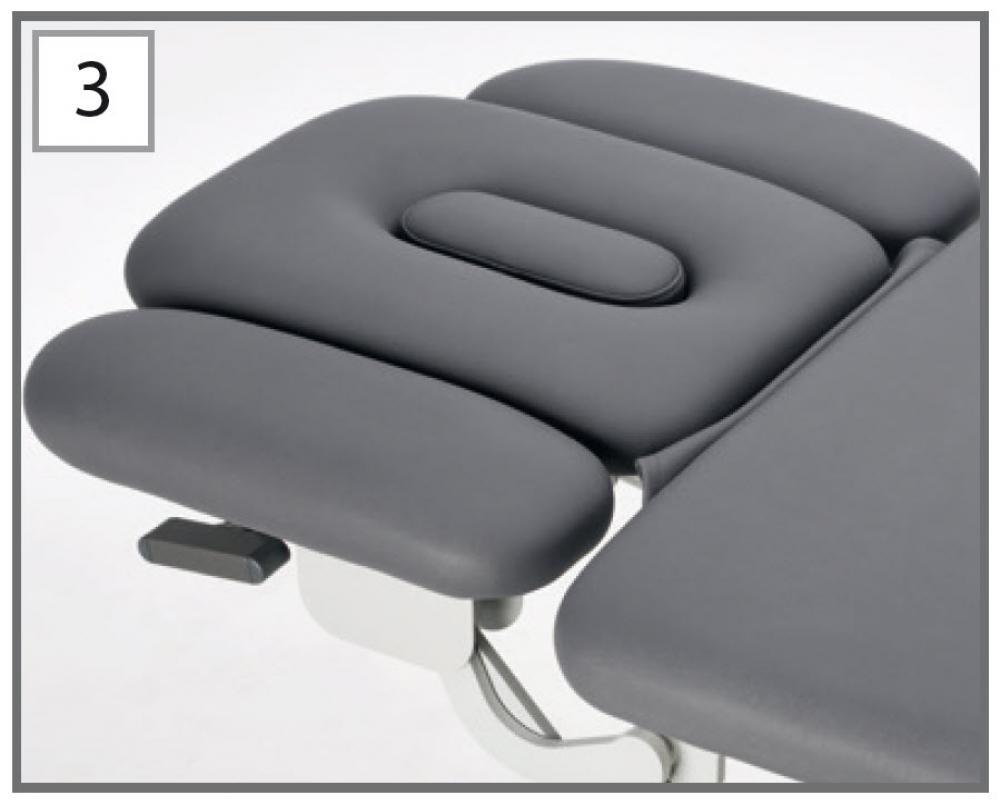 X-tension - OPTION tétière 3 parties pour table PEXX2