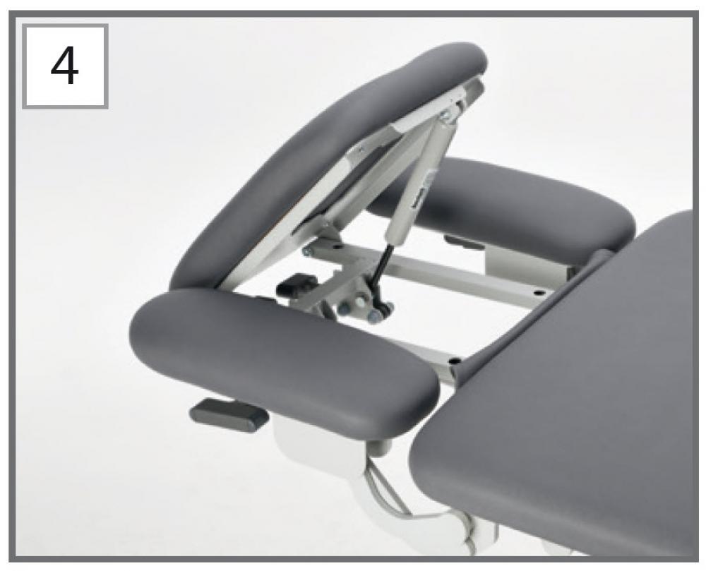 X-tension - Option: têtière 3 parties fonction TWIN pour table PEXX2