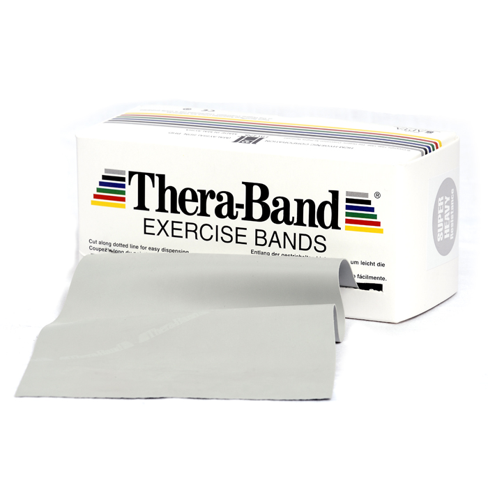 thera-band - Oefenband Thera-band 5,50m x 15cm zilver op rol