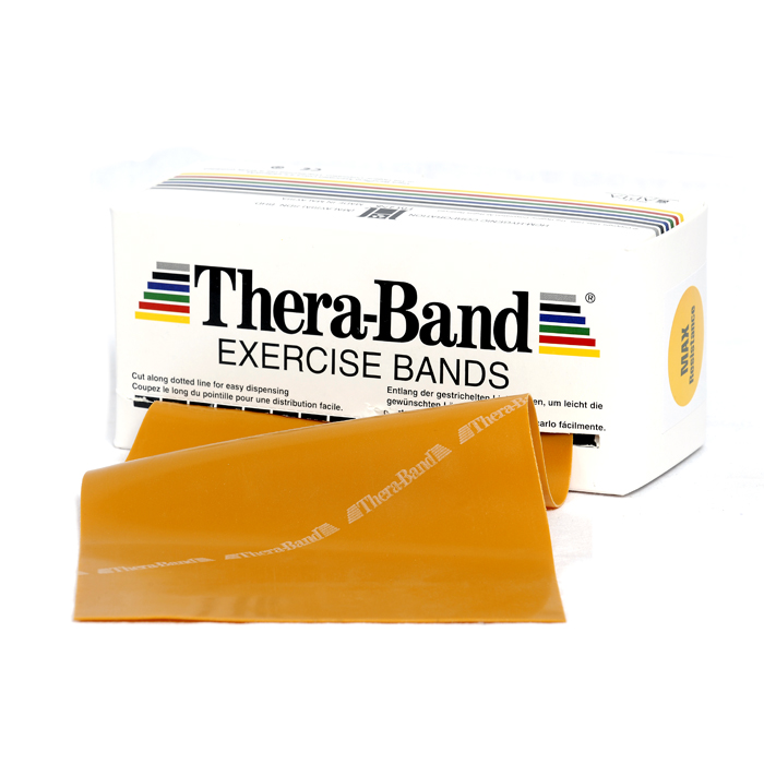 ALLproducts Oefenband Thera-band 5,50m x 15cm goud op rol