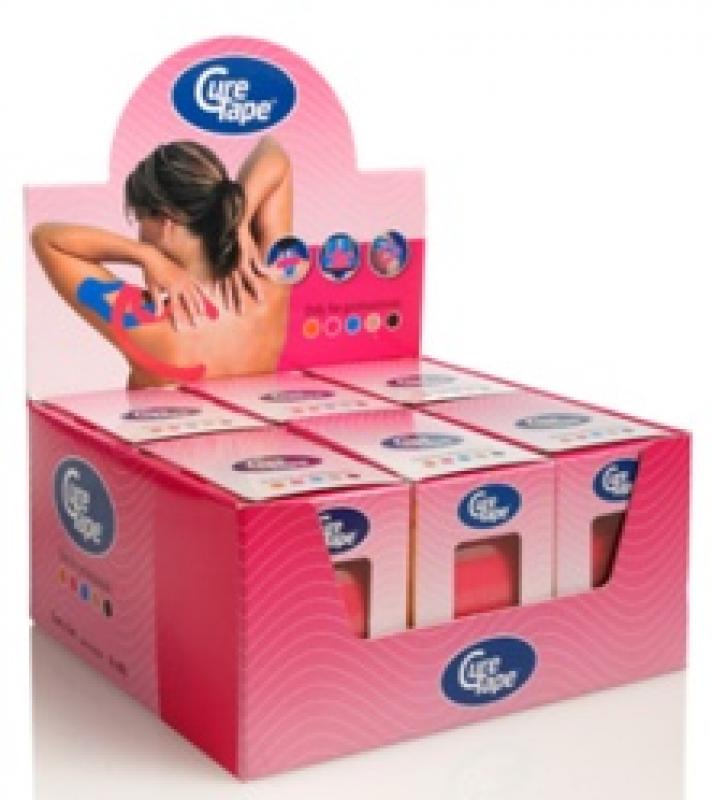 Curetape Kinesiotape:_Cure_Tape__roze__5_cm_x_5m__p6_rollen