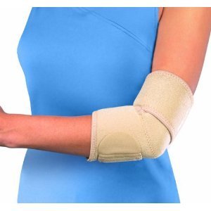 Mueller Elbow support neopreen - one size - beige