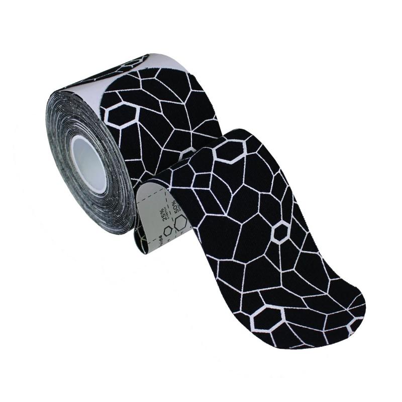 Cramer - Kinesiology cramer tape 5cmx25,40cm Precut strips (20)  zwart--wit
