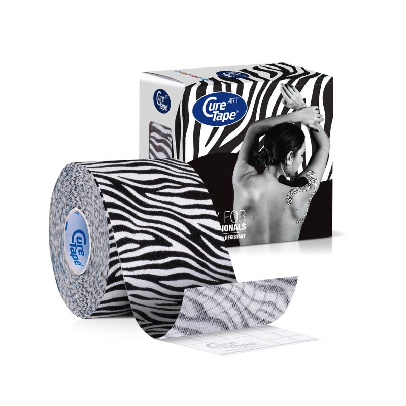 Curetape Cure_Tape_Art_Zebra_(zwartwit)_5cm_x_5m__per_6ALLproducts