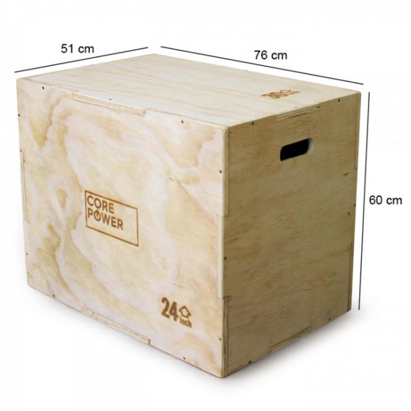 Stroops - Core Power houten Plyo Box hout 3-in-1