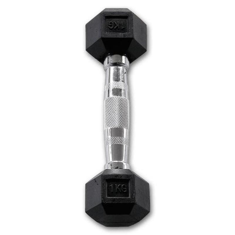 Body Solid Hexagon Rubber Dumbbell – 37,5 kg – p--paar           