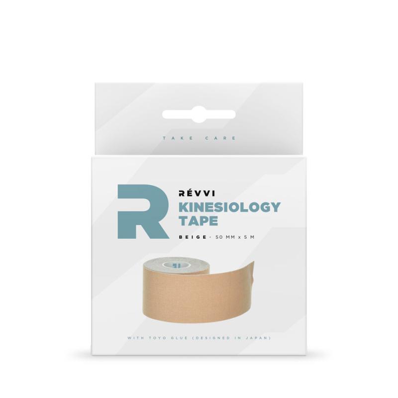 Révvi - Revvi  Kinesiology tape – beige – 50mm x 5m - 1 roll--box