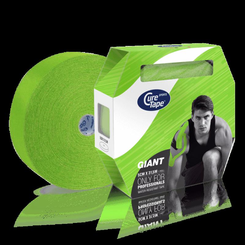 Cure tape - Cure tape sports lime – 5cm x 31,5m